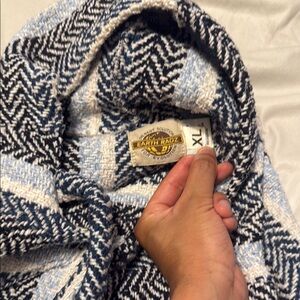 Black and White Men's Cardigan Sweater
